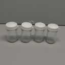 Glass Breastmilk Storage Bottles, Wide Neck Breastmilk Collection Bottles, 5 oz, 4 Pack - White