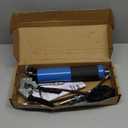 KRETLAW Grease Gun, 7000 PSI Heavy Duty Professional Pistol Grip Grease Gun Kit 14 OZ with Coupler, Double Grease Injector Needles, 18" & 2pc 12" Flex Hoses and Reinforced Glove