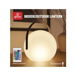 Globe Outdoor/Indoor Lantern Remote control Rechargeable