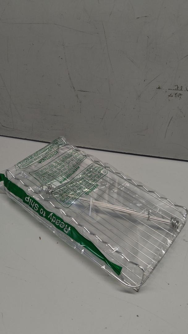 Silver Metallic Organizer Shelf