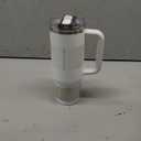 Stanley Quencher ProTour Flip Straw Tumbler with Leakproof Lid 40 oz | Built-In Straw and Handle | Cup Holder Compatible for Travel | Insulated Stainless Steel Cup | BPA-Free | Frost Fade