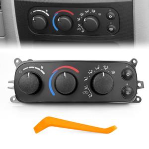 HVAC Control Module A/C Heater Climate Control Panel Compatible with 2002-2005 Dodge Ram 1500 2500 3500, 2001-2004 Dodge Dakota, Air Conditioning Control Switch Replaces 599-212