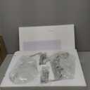 Glass Pendant Lights Kitchen Island 2 Pack, Brushed Nickel Pendant Light Fixtures with Hand-Blown Clear Glass, Modern Hanging Light for Kitchen Sink Dining Room Bedroom, E26