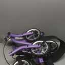 PLANET WALK Super Lightweight Rollator Walker for Seniors, Foldable Rolling Walker with Seat and 8" Rubber Wheels for All Terrain, Unique Design Aluminium Frame Sturdy Walkers for Traveling - Purple
