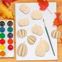 3 x COCHIE DIY 3D Pumpkin Fall Wood Crafts to Paint for Kids Adults, Paintable Unfinished Wooden Slices for Craft, Autumn Pumpkins Cutouts Ornaments for Painting Decorations (24 PCS)