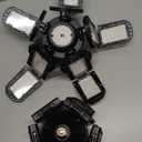 Nexillumi 2-Pack Led Garage Light 180W, 36000LM Garage Lights Ceiling LED with E26/E27 Medium Base, 6000K Deformable LED Shop Lights with 10+1 Adjustable Panels for Garage, Workshop, Attic, Basemen