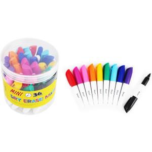SKKSTATIONERY 36-Pcs Mini Dry Erase Markers, Whiteboard Markers, Marker Pens 3.5'', 36Pcs/Box