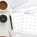 2025-2027 Wall Calendar – Use Now to Jun 2027, 8.5 x 11 In, 24-Month Calendar 2025-2027, Small Monthly Calendar 2026 Vertical, Ruled Blocks, Thick Paper, Holidays, To-Do ＆ Notes