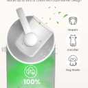 Grownsy Baby Diaper Pail, Odor-Locking Roll-Top Design, No Special Bag Required, One-Handed Use & Compact Design, Eco-Friendly Diaper Trash Can, Newborn Essentials, White
