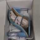 Aldo light blue trim clear sandal
