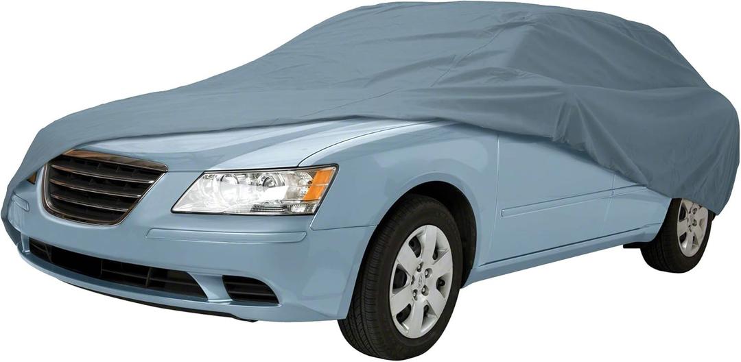 Classic Accessories Over Drive PolyPRO 1 Full-Size Sedan Car Cover, Fits Cars 16' - 17'6" L