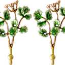 Vintage Tree Leaf-Shaped Decorative Wall Hooks Rack Hangers for Hanging Clothes Coats Towels Keys Hats, 2 Pack Antique Metal Mounted Wall Hook