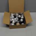 G40 Outdoor Globe Lights, 25FT Globe Christmas Lights with 27 LED Shatterproof Frosted Bulbs (2 Spare), Outdoor String Lights for Party Patio Garden Backyard Bistro Pergola Gazebo Decor, Black Wire