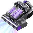 Mattress Vacuum Cleaner, Anti-allergen Bed Vacuum Cleaner with UV-C Light & High Heating Tech, 16Kpa Suction 600W Powerful Handheld Vacuums for Dust & Pet Hair (Gray)