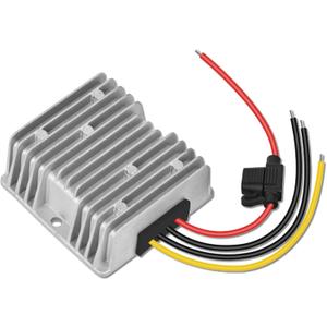 10A 120W 12V Golf Cart 24V 36V 48V to 12V Step Down Converter Voltage Regulator Reducer Buck Transformer Waterproof with Fuse