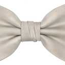 OCIA Mens Pre-tied Solid Bowtie Adjustable Formal Tuxedo Bow Tie for Wedding Party (Gray)