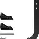 1 PCS Box Blade Shank, 18'' Scarifier Shank, 4 Holes Box Scraper Shank, Ripper Shank with 2PCS Removable Tapered Teeth and Pins, Adjustable Shanks Assembly for Replacement, Digging, Plowing