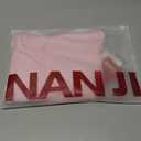 NANJI Short Sleeve Bodysuit for Women - Crew Neck Slim Fit Thong Body Suit, Stretch Double Lined Snap Tops, Casual Going Out (Pink, L)