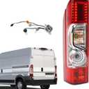 Halogen Tail Light Assembly Compatible with 2014-2022 Ram Promaster 1500 2500 3500, W/Bulbs & Harness, Rear Lamp Left Driver Side Replacement 04725947AD 04725947AC, 4725947AA, 4725947AB