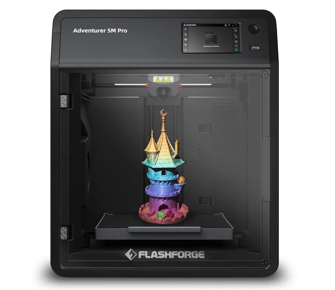 FLASHFORGE Adventurer 5M Pro 3D Printer with 1 Click Auto Printing System, 600mm/s High-Speed, Quick Detachable 280°C Nozzle, Core XY All-Metal Structure, Multi-Functional 220x220x220mm 3D Printer FLASHFORGE Adventurer 5M Pro 3D Printer with 1 Click Auto Printing System, 600mm/s High-Speed, Quick Detachable 280°C Nozzle, Core XY All-Metal Structure, Multi-Functional 220x220x220mm 3D Printer