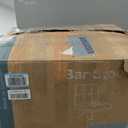 DUMOS Bar Stools Set of 2, Armless Adjustable Swivel Barstools, PU Leather Hydraulic Kitchen Counter Height Bar Stools, Thickened Seat Cushion Square Island Barstools with Back, Dark Black