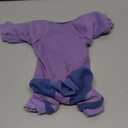 Sticky Hair Cat Clothes, Four-Leg Long Sleeve Cat Pajamas, Prevent Fur Shedding Kitten Onesie Shirts, Surgery Recovery Suit for Male Female, Wound Protection & Preventing Licking (Medium, Purple)