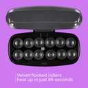 Conair Hot Rollers for Long, Medium & Short Hair, 12 Jumbo 1 ½" Heated Hair Rollers with Clips, Hot Curlers for Women, Volume & Curls, Black