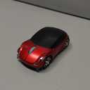 2.4G Wireless Mouse 3D Car Shape Wireless Optical Mouse USB Receiver for Laptop PC (F-car, red)