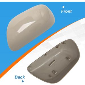 Car Rearview Mirror Cover Cap Housing Protective Cover for Exterior Mirrors Fit for Toyota Corolla 2007-2013Cannot fit LE Model 87915-02910 87945-02910(Silver, Right Passenger Side)