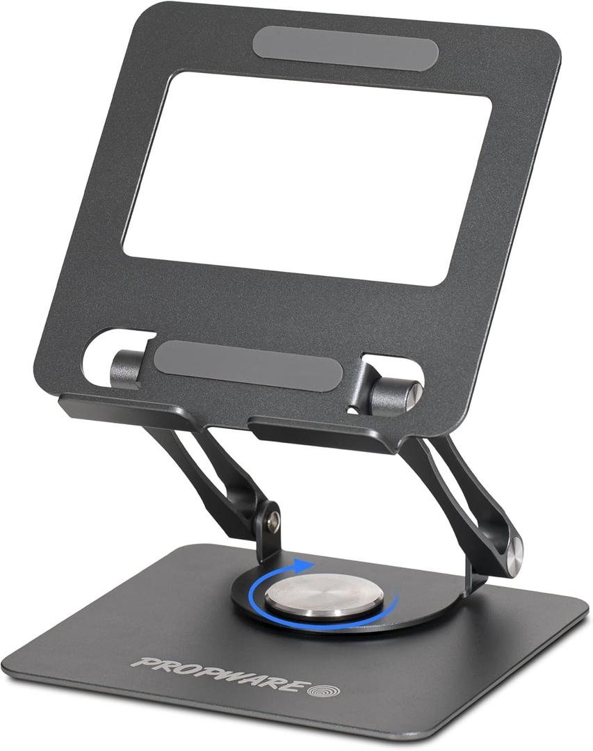 Swivel Tablet Stand for iPad/Kindle/PS/Switch/iPhone 13"-4.7" Holder, Adjustable Tablet Stand for Desk, Kitchen, PC Office Accessories for Desk, Men, Women, iPad Accessories (Grey)