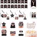 60th Birthday Decorations for Women, Rose Gold Back In 1965 Birthday Banner Decorations, Happy 60th Birthday Cake Topper, Balloons, Backdrop, Sash Party Supplies for Women