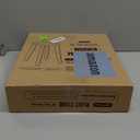 Demigo 15-Inch Tall Plant Stand for Indoor & Outdoor Use, Acacia Wooden Decorative Plant Shelf with Spill-Proof Tray, Flower Holder for Heavy Pots, Gardening Display - Natural Brown