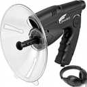 HAUSBELL Outdoor Adventure Kit  Parabolic Listening Device for Nature Exploration, Bionic Ear with 8X Monocular & Headphones, Bird Watching & Sound Amplifier for Anyone Ages 6-80 (Black-headphone Included)