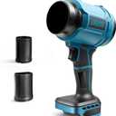 Cordless Mini Jet Dry Blower for Makita 18V Battery(NOT Included), Brushless Leaf Blowers 40000 RPM 475 MPH, Handheld Turbofan Air Blower w/Extended Nozzle for Lawn Care, Patio Cleaning, Dust