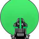 Portable Green Screen Chair, 57 in Greenscreen Backdrop with Stand Double Sided Foldable Green Background, Chroma Key, for Photography Streaming Gaming Photo Zoom Video Chats and Meeting, Xxl