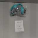 AILIHEN C8 Wired Headphones with Mic and Volume Control - Noise Isolating On-Ear Headphones, Folding Lightweight Corded 3.5mm Headset for Cellphones Tablets Chromebook Laptop Computer (Grey/Mint) (Medium, Turquoise)