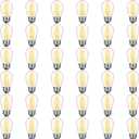 36 Pack S14 LED Bulbs for Outdoor String Lights, Shatterproof Replacement Edison Bulbs for Patio String Lights Outdoor Waterproof, Warm White 2200K, Dimmable, E26 Standard Base