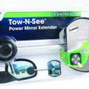 Camco Tow-N-See Mirror | Features Quick and Simple Installation & Attaches to Existing Side Mirror | Perfect to Add to RV Accessories, Truck Accessories, Car Accessories & More | Convex Style (25668)