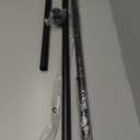 Tension Curtain Rod by EZFurni, 42 to 123 Inch, Heavy Duty Tension Rod for Windows, Anti-Slip Black Shower Curtain Rod Spring Tension, Adjustable Spring Loaded Curtain Rods No Drilling, Easy Install