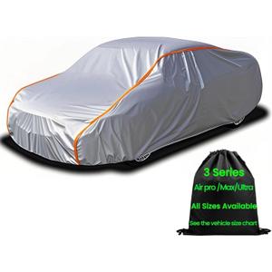 Waterproof Sport Car Cover Small Outdoor Car Cover for Automobiles All Weather Waterproof for All Weather Inner Soft Sport Car 163" to 178" (Size 2: Coupe 2 (Under 179"), Gray(Max))