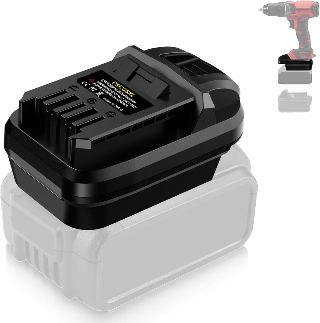 Adapter for SKIL 20V Tools - Compatible with Dewalt 20V & for Milwaukee 18V Battery Cordless Power Tools Drill