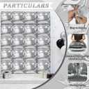 2 x Metallic Silver Square Foil Balloons Wall Backdrop Chrome Silver Balloon Tunnel Garland Arch Kit for New Year Birthday Anniversary Bachelorette Engagement Bridal Shower Disco Party Decorations (20 PCS)