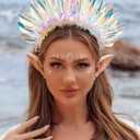 Zoestar Light Up Headband LED Headbands Glow Party Crown Hair Accessories for Women