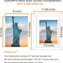 SESEAT 11x14 Picture Frame Set of 10, Display Pictures 8x10 With mat or 11x14 Prints Without Mat, Wall Mounting,Black