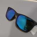 Ray-Ban RB4385 Liteforce Rectangular Sunglasses (Matte Black/Green Mirrored Blue Polarized)