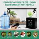 MECESOR Automatic Reptile Mister Humidifier with Timer,Programmable Terrarium Reptile Mister System for Chameleons, Snakes,Frogs,Turtles & Lizards - Smart Spray Control