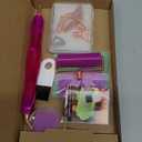 Praise V Do Ergonomic Diamond Painting Art Drill Bead Dot Pen Kit with Screw Steel Silver Metal Tip Nibs Placers Roller Tool Accessories for 5D Diamond Paint Purple