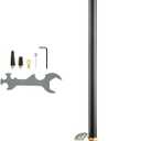 VEVOR High Pressure Hand Pump 3 Stage Airgun PCP Filling Stirrup Pump (30MPA), Black