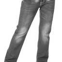Haloumoning Boys 5-Pocket Bootcut Jeans Kids Vintage Elastic Straight Leg Denim Pants 5-14 Years (Gray)