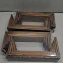 4 Set Large Wooden Tiered Riser Display Stands for Vendor Events,Stackable Perfume Organizer Cologne Stand for Men Women,Wooden Cupcake Dessert Stand,Wood Dessert Table Display Set,Food Display Risers for Party12-11.2-10.4-9.6IN